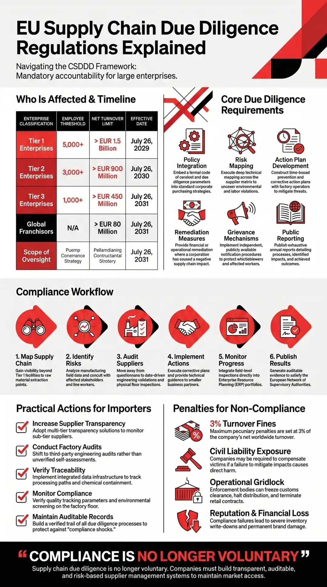 infographic Supply Chain Due Diligence Regulations Explained vis global quality control